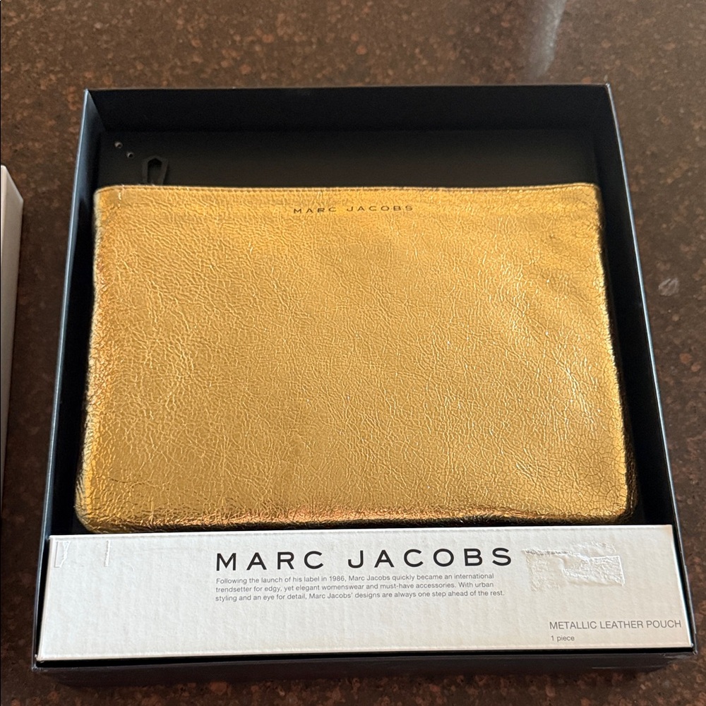 Marc Jacobs Metallic Gold Pouch